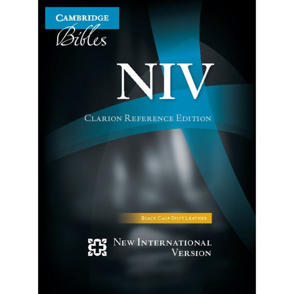 NIV Clarion Reference Bible, Black Calf Split Leather, Ni484: X